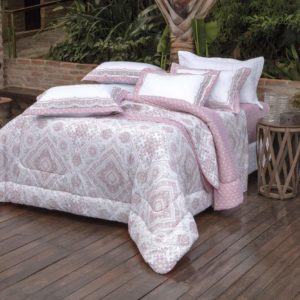 Jogo De Cama Kacyumara, Linha Vida Bela, 200 Fios Estampados